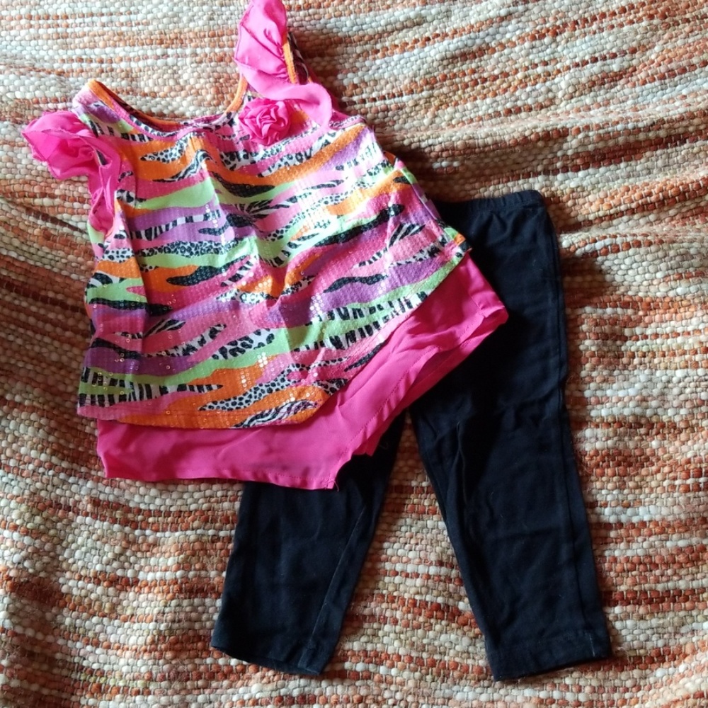 Baby girls 24 month summer outfit pants shirt‎